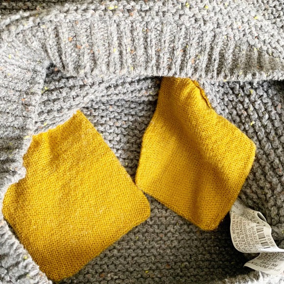 Zara Grey Knit Owl Pocket Sweater | 4-5 Years - Picture 6 of 7